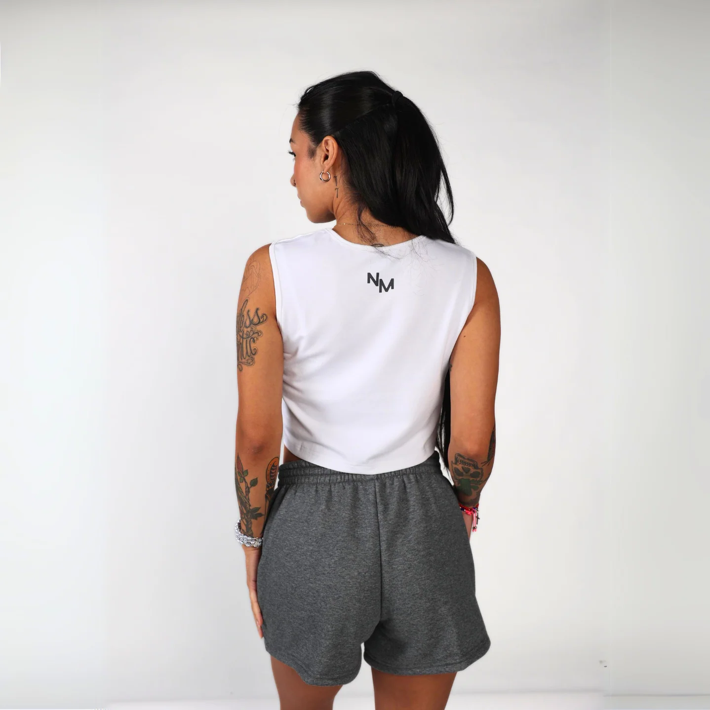 Training Crop Top - Leche White - Image 4
